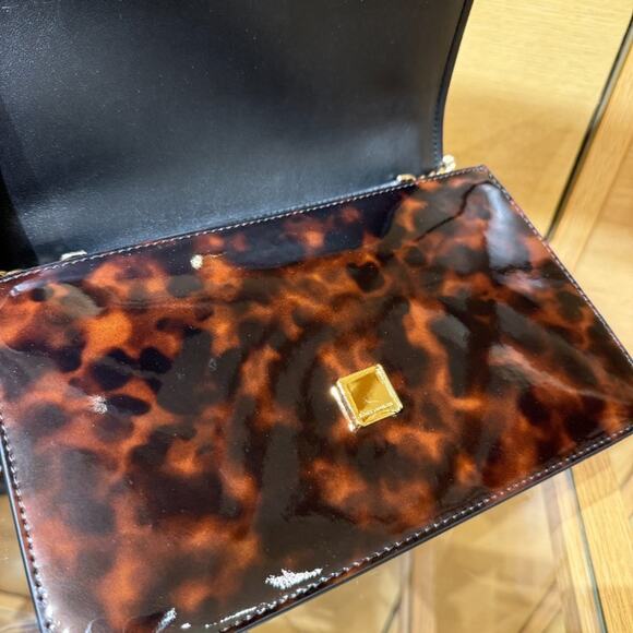 Best Price‼️Tory Burch Emerson Adjustable Shoulder Bag 165964 Tortoise $598 - Picture 6 of 16